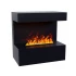 ScandiFlames Electric Late Zwarte Wandhaard Opti-Myst