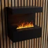 ScandiFlames Electric Late Zwarte Wandhaard Opti-Myst