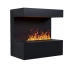 ScandiFlames Electric Late Zwarte Wandhaard Opti-Myst