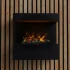 ScandiFlames Electric Late Zwarte Wandhaard Opti-Myst