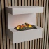 ScandiFlames Electric Late - Witte Wandhaard Opti-Myst