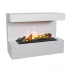 ScandiFlames Electric Steinsdal - Witte wandgemonteerde Opti-Myst haard